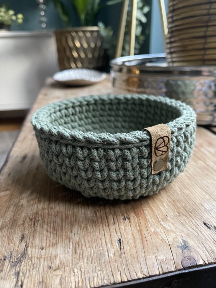 Mini Crochet Basket (Eucalyptus)