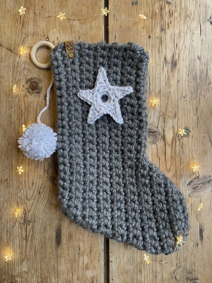 Chunky Christmas Stocking (Charcoal)